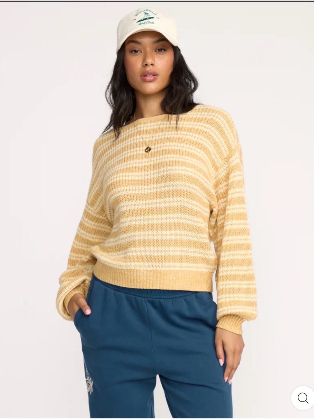 Billabong WOMEN'S LIGHT WAVE RELAXED SWEATER - GOLD COAST